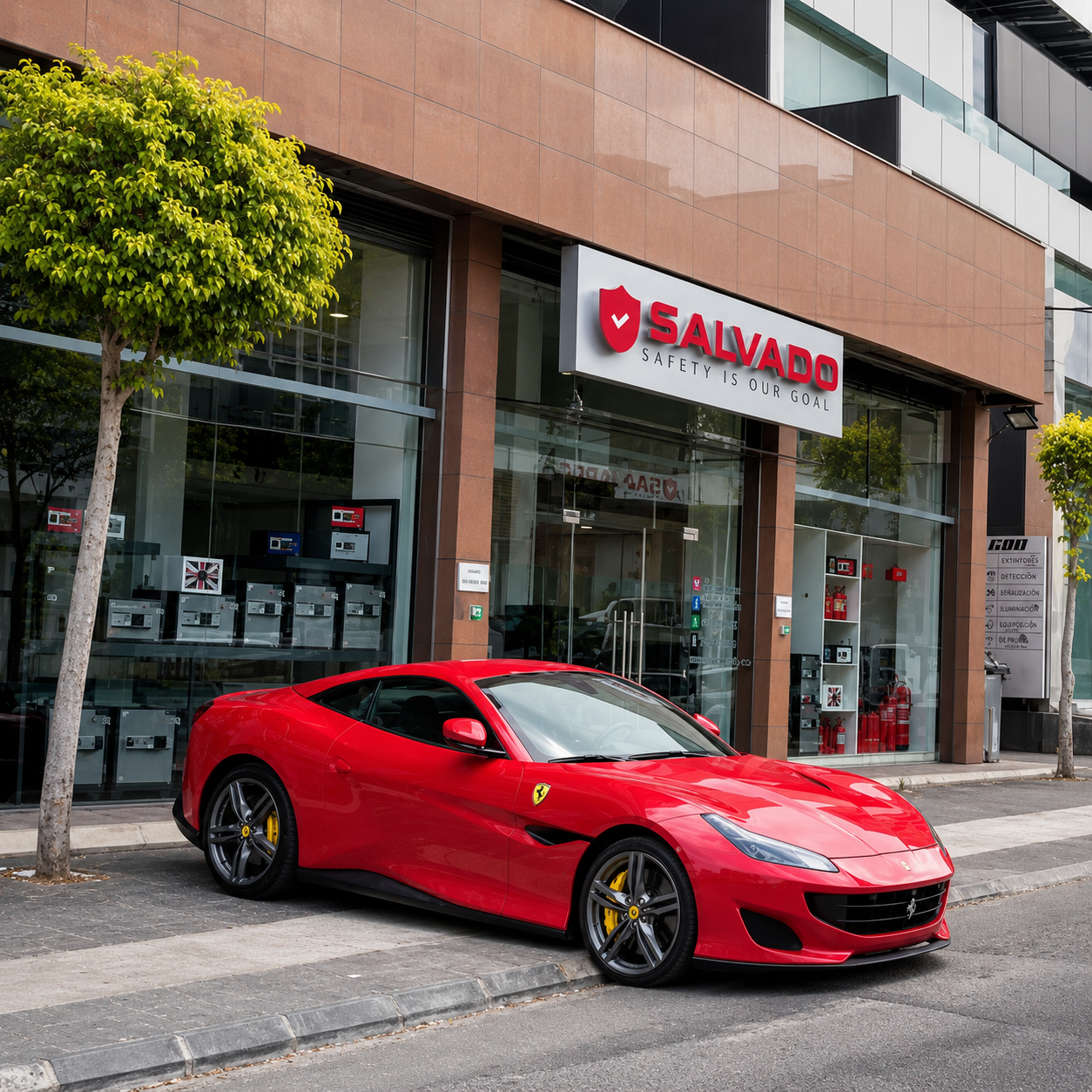 Salvado showroom exterior in Zalka